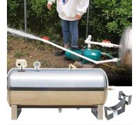 LJCSSD Réservoir de Stockage d'eau en Acier Inoxydable 26 42 52 66 79 132 185 gallons Grand réservoir Horizontal, réservoir d'eau sous Pression en Acier Inoxydable pour arroseur d'eau 200L/52.8Gal