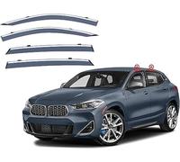 LJCXZS Deflecteur Vitre Voiture pour BMW X2 F39 2018-2024,Déflecteurs Vent d'air Déflecteurs Fenêtre Latérale Déflecteurs Pluie Elégants avec Installation Facile Aérodynamique Accessoires Auto