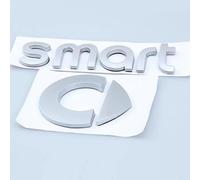 LJCXZS EmblèMe Logo Voiture pour Smart Fortwo A453 2014-2019,Badge Metal Décalcomanies Insigne Capot De Voiture Tronc Logo Emblème pour Grille Décoration Voiture Accessoires