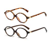 LJCZKA 2 Paires Lunettes Anti Lumiere Bleue Femme Ovale Petite Lunettes Ordinateur Oeil de Chat y2k Anti-Fatigue pour Jeux, Texing et Lecture