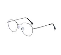 LJCZKA Lunette Anti Lumiere Bleue Ronde Femme Homme - Lunettes de Lecture Rétro Lunette Anti Fatigue Gaming d'Ordinateur