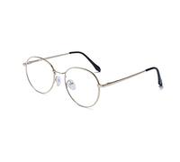 LJCZKA Lunette Anti Lumiere Bleue Ronde Femme Homme - Lunettes de Lecture Rétro Lunette Anti Fatigue Gaming d'Ordinateur