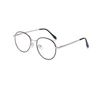 LJCZKA Lunette Anti Lumiere Bleue Ronde Femme Homme - Lunettes de Lecture Rétro Lunette Anti Fatigue Gaming d'Ordinateur