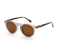 LJCZKA Lunette de Soleil Polarisée Ronde Homme Femme Vintage Rétro Lunettes de Soleil Femme Polarisées Protection UV400