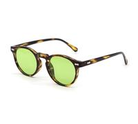 LJCZKA Lunette de Soleil Polarisée Ronde Homme Femme Vintage Rétro Lunettes de Soleil Femme Polarisées Protection UV400