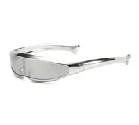 LJCZKA Lunettes de Soleil Futuriste Femme Homme, Petites Lunettes de Soleil Mode Rave Lunettes Alien pour Fête Festival UV400