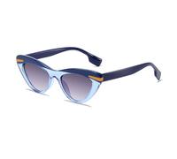 LJCZKA Mode Lunettes de Soleil Oeil de Chat pour Femmes, Vintage Lunette Cat Eye Rétro Forme Chat Triangle UV400