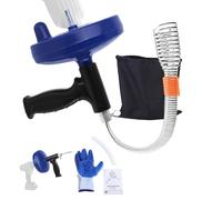 LJEC Déboucheur Canalisation avec Tige Flexible de 7,5m-en acier inoxydable Furet Plomberie Parfait pour Déboucher tous les Types de Canalisations，Retirer les Bouchons, Cheveux, et Autres Saletés