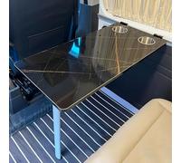 LJFDXD Table Murale Pliante pour Camping-Car, Bureau Mural, Table de Dinette Rabattable avec Évier de Réserve, pour Pique-Nique en Camping en Plein Air, Bureau à Domicile, Chambre Ou Cuisine(Black)