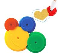 LJFEA Roue de Traçage de Couture Roue d'allocation de Couture Rond Patch-Travail Roue de Suivi Parallèle Roue de Dessin au Trait Outil de Couture de Patchwork Plastique, pour Artisanat de Couture