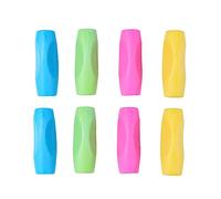 LJFEA silicone pencil grip, 8-piece silicone pencil grip, aide à l'écriture pour les enfants, porte-stylo ergonomique, grip main gauche, grip main droite, coloré, convient aux enfants et aux adultes.