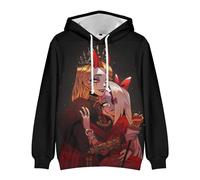 LJFIWY Hazbin Sweat à capuche pour hôtel Anime Alastor Cosplay Costume à manches longues Pull à capuche avec cordon de serrage et poche avant, Type 2, XXS