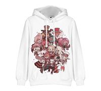 LJFIWY Hazbin Sweat à capuche pour hôtel Anime Alastor Cosplay Costume à manches longues Pull à capuche avec cordon de serrage et poche avant, Type 7., XXS