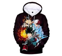 LJFIWY Sweat à capuche fantaisie pour garçons et filles - Anime My Hero Academia - Sweat à capuche Boku No Hero Academia MHA Friends pour enfants, Type 3, 150