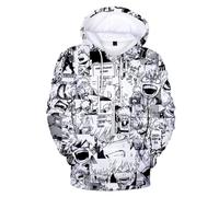 LJFIWY Sweat à capuche fantaisie pour garçons et filles - Anime My Hero Academia - Sweat à capuche Boku No Hero Academia MHA Friends pour enfants, Type 6, 140 cm