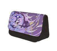 LJFIWY Xiao/Venti/HuTao/KeQing - Trousse à crayons avec impression 3D - Grande boîte à crayons - Double fermeture éclair - Organiseur de papeterie pour garçons et filles, Raiden Shogun, 22x7.5x13cm,