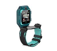 LJFLI Smartwatch Phone Enfant GPS Étanche SOS Positionnement Chat Vocal Caméras Doubles Couvercle Rabattable 360 Rotation,Green