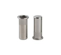 LJFMDLN 20 pièces écrous à rivets à tête plate scellés en acier inoxydable aveugle Inserts filetés écrou extrémité fermée hermétique écrou étanche (Couleur : M8)