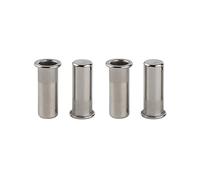 LJFMDLN 40 pièces tête plate Rivet écrou scellé acier inoxydable aveugle filetée Inserts écrou extrémité fermée hermétique étanche écrou (Couleur : M4)