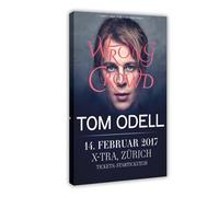 LJHFAOA Poster sur toile de l'album Tom Odell Wrong Crowd - Décoration pour chambre à coucher, bureau, chambre - Cadeau - 50 x 75 cm