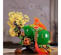 LJHFG63KUYT Bureau Citrine Feng Shui Gourde Arbre Porte-Bonheur, décoration de Bureau, Chambre à Coucher, Festival, prospérité, Cadeau Pendaison crémaillère Décoration(Petit)