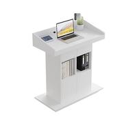 LJHFG63KUYT Podium de pupitre en Bois for Salle Classe, conférence et présentation(Blanc)