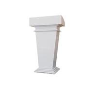 LJHFG63KUYT Pupitre en Bois for église, école, Bureau et Support de Podium conférence, Marron/Blanc(Blanc)