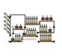 LJHFG63KUYT Stand de vin Casier à vin Fer majordome d'eau Style Industriel Refroidisseur Mural étagère décorative créative Support d'affichage de Bouteille