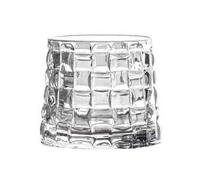 LJHFG63KUYT Verres Verres à whisky rotatifs, verres Old Fashioned carrés de 28 cl texture tissée pour jus