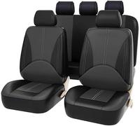 LJHGYUOAYT pour Subaru Outback 2012-2025,Housse De SièGe De Voiture Protection De SièGe Universelle en Cuir PU Ensemble Complet D'Accessoires D'IntéRieur De,C/Black Grey