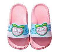 LJHH Pantoufles Enfants Chaussons Glisse BéBé Filles Sandales Infantile GarçOns 2021 Le Nouveau Fruit Bout Ouvert Antiderapant Casual Confortable Salle De Bains Prendre Un Bain