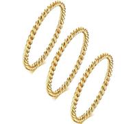 ljhjdkxf Anneaux tensors en cuivre massif torsadé pour hommes et femmes, cadeau de bien-être spirituel pour un anniversaire/anniversaire, bague bohème unisexe pour le quotidien, 8, Cuivre, Pas de
