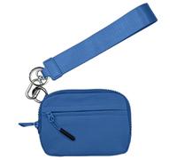 ljhjdkxf Portefeuille Corelation 2e génération - Pochette en Nylon imperméable avec Porte-Cartes zippé, fenêtre d'identification et dragonne réglable (Blue)