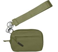 ljhjdkxf Portefeuille Corelation 2e génération - Pochette en Nylon imperméable avec Porte-Cartes zippé, fenêtre d'identification et dragonne réglable (Green)