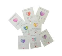 ljhnba 8 cartes de notes en forme de cœur en résine magnifiquement conçues, cadeaux de vacances conçus pour les gestes sentimentaux et les cadeaux de d ' amour de vacances