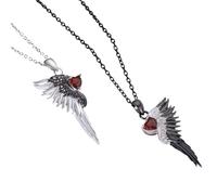 ljhnba Collier de Couple assorti avec pendentif cœur Double ton, ensemble de colliers stratifiés pour d ' anniversaire ou de saint-valentin