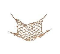 ljhnba Échelle de Corde à Oiseaux, Corde de Chanvre, Filet tissé, hamac Suspendu à Une Cage à Perroquet avec 4 Crochets, Filet d ' pour perruches, Jouets à mâcher, conteneurs pour Oiseaux, Rangement