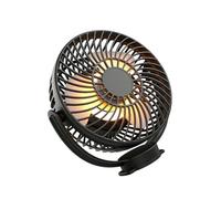 ljhnba Ventilateur à pince magnétique 4000mAh, avec éclairage et vitesse Variable, pour voiturette de golf et cabine de croisière, ventilateur magnétique polyvalent