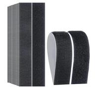 LJHTRZAQ Bande auto-adhésive auto-agrippante résistante de 25 mètres, en nylon for loisirs créatifs (largeur 25-50 mm)(30mm black hook loop)