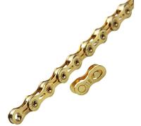 LJHTRZAQ Compatible avec la chaîne de vélo Kmc 12 Vitesses - Chaîne colorée dorée 8 V-12 V for vélos de Route et de Montagne.(X11SL Gold)