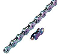 LJHTRZAQ Compatible avec la chaîne de vélo Kmc 12 Vitesses - Chaîne colorée dorée 8 V-12 V for vélos de Route et de Montagne.(X12SL Colorful)