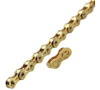 LJHTRZAQ Compatible avec la chaîne de vélo Kmc 12 Vitesses - Chaîne colorée dorée 8 V-12 V for vélos de Route et de Montagne.(X9SL Gold)