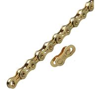 LJHTRZAQ Compatible avec la chaîne de vélo Kmc 12 Vitesses - Chaîne colorée dorée 8 V-12 V for vélos de Route et de Montagne.(X12SL Gold)