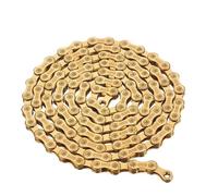 LJHTRZAQ Compatible avec la chaîne de vélo SUMC 10 vitesses-X10/X10EL/X10SL 116 maillons for vélos de Route Shimano SRAM VTT(SX10 Gold)