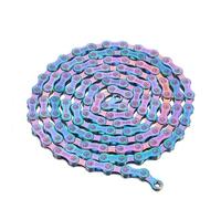 LJHTRZAQ Compatible avec la chaîne de vélo SUMC 9-12 vitesses-116/126L Arc-en-Ciel Creux avec maillon manquant for SRAM Shimano VTT Route(SX12 Rainbow)