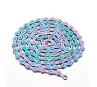 LJHTRZAQ Compatible avec la chaîne de vélo SUMC 9-12 vitesses-116/126L Arc-en-Ciel Creux avec maillon manquant for SRAM Shimano VTT Route(SX11 Rainbow)