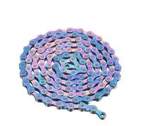 LJHTRZAQ Compatible avec la chaîne de vélo SUMC 9-12 vitesses-116/126L Arc-en-Ciel Creux avec maillon manquant for SRAM Shimano VTT Route(SX9 Rainbow)