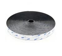 LJHTRZAQ Compatible avec le ruban auto-agrippant double face noir 3M, résistant aux hautes températures, largeur 25-100 mm, rouleau de 25 m(Width 30mm Hook)