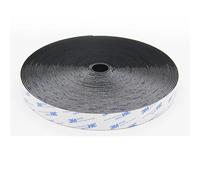 LJHTRZAQ Compatible avec le ruban auto-agrippant double face noir 3M, résistant aux hautes températures, largeur 25-100 mm, rouleau de 25 m(Width 30mm Loop)