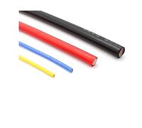 LJISEHG Câble électrique haute température 30AWG, rallonge de 5 mètres, câble flexible en caoutchouc résistant à la chaleur.(Black,16AWG 1.2mm2)